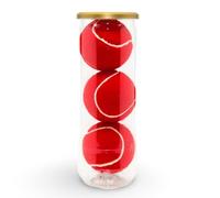 Price's 3 Coloured Padel Balls in a Tube (Red)