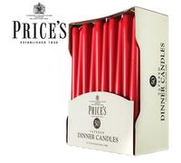 50 Red Dinner Candles - Red