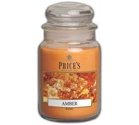 Price's - Amber Large Jar Candle - Sweet, Delicious, Quality Fragrance - Long Lasting Scent - Up to 150 Hour Burn Time