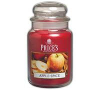 Price's - Apple Spice Large Jar Candle - Sweet, Delicious, Quality Fragrance - Long Lasting Scent - Up to 150 Hour Burn Time