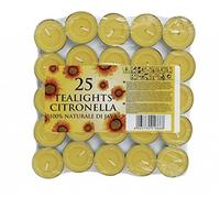 Price's Candle Citronella Tealight Candles - 200 Pack - Repels Insects & Mosquitos - Ideal for Garden & Patio Use