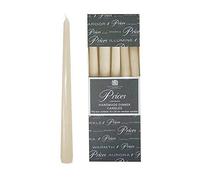 PRICES HANDMADE DINNER CANDLES - IVORY 10 X 25CM VENETIAN CANDLES