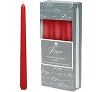 Price's Candles Venetian 10" Candle Pack 10 Wine Red