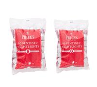 Prices Candles 100 Pack Sentinel Range 8 Hour Tealights Bags Perfect Long Burning Tea Lights for Home Catering or General Use 100 Standard Size
