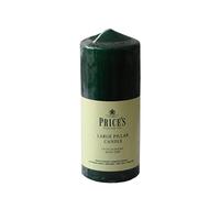 Price's Candles - 6" Evergreen Pillar Candles - Smokeless Burn - Unscented - Slow Burning - Non-Drip - Multi-Purpose