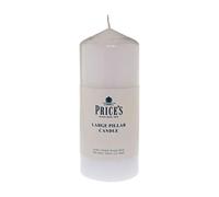 Price's Candles - 6" White Pillar Candles - Quality White Wax - Smokeless Burn - Unscented - Slow Burning - Non-Drip - Multi-Purpose - Ideal for All Occasions