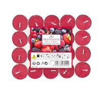 Price's Candles Aladino Mixed Berries Nightlights Pack of 20 (Aladino Range)