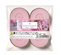 Price's Candles Aladino Rose Maxi Tealights Pack of 4 (Aladino Range)