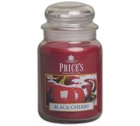 Price's Candles Large Jar Black Cherry Scented Candle Long Burning Home Fragrance Candle with Sweet Cherry Aroma Decorative Glass Jar Up to 150 Hours Burn Time