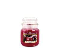 Price's Candles Black Cherry Medium Jar Candle | Sweet black cherry fragrance, long-burning wax, decorative glass vessel, relaxing ambience, elegant home décor