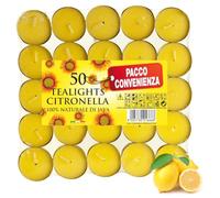 Price's Candles Tealights Citronella Scented - Protects from Flies & Insects - Pack of 50