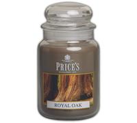 Price's Candles Large Jar Candle Royal Oak Scented Candle Long Lasting Wax Candle in Glass Jar for Home Décor Relaxation and Everyday Fragrance Up to 150 Hours Burn Time