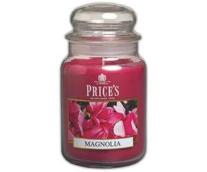 Price's Candles Large Jar Magnolia Candle Scented Candle in Glass Long Burning Home Fragrance Candle Up to 150 Hours Decorative Candle Gift for Women and Men