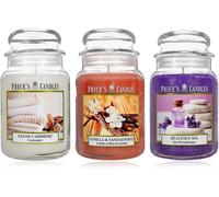 Price's Candles Limited Edition Set of 3 Large Jar Candles Bundle | Scented Cand