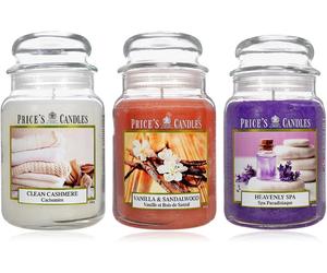 Price's Candles Limited Edition Set of 3 Large Jar Candles Bundle | Scented Cand