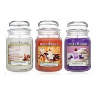 Price's Candles Limited Edition Set of 3 Large Jar Candles Bundle | Scented Candle Long Burning Up to 450 Hours Burn Time | Large Scented Candles for a Relaxing Mood