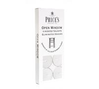 Price's - Open Window Tealights - Pack of 10 - Odour Eliminating Tealights - Made with Lily, Violet and Orange Flower Extracts - Clean, Fresh, Quality Fragrance - Long Lasting Scent