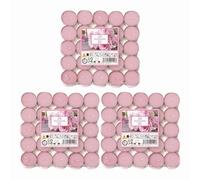 Prices Candles Petali Rose Scented Tealights 25 x 3, Sweet Floral Fragrance, 4 Hour Burn Time Tea Light Candle for Indoor Use with Welari Thank You Card | (3 Pack)