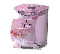 Price's Candles Cherry Blossom Scented candle in glass jar in cluste
