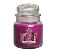 Price's - Damson Rose Medium Jar Candle - Sweet, Delicious, Quality Fragrance - Long Lasting Scent - Up to 90 Hour Burn Time