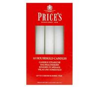 Price's Prices 10 White Household Candles 5H Burn Time 17Cm X 1.8Cm