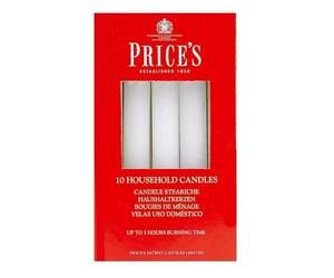 Prices Household Candles White 10pkOne Size One Colour WI1726
