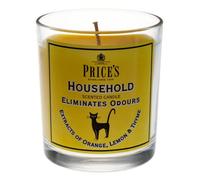 Price's - Household Pet Jar Candle - Odour Eliminating Candle - Made With Orange, Lemon & Thyme Extracts - Clean, Fresh, Quality Fragrance - Long Lasting Scent
