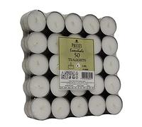 Price's - Long Lasting Tealight Candles - Bag of 50-4 Hour Burn Time - Unscented - Quality White Wax