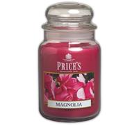 Price's - Magnolia Large Jar Candle - Sweet, Delicious, Quality Fragrance - Long Lasting Scent - Up to 150 Hour Burn Time
