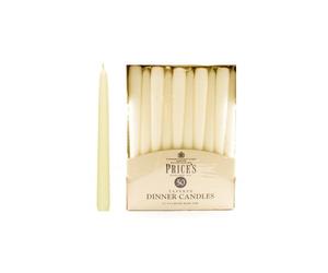 Prices Pack Of 50 Dinner Candles Ivory
