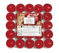 Price's Petali Brand Scented Tealights | 25 Pack Tealights 4 Hour Burn Time | Available in Multiple Scents (Apple Spice)