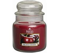 Prices Scented Medium Jar Candle Black Cherry 90 Hour Burn Time 411g Gift Xmas
