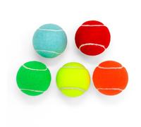 Price's Set of 5 Bright, Rainbow Coloured Tennis Balls (Loose Balls in Blue, Red, Green, Yellow and Orange) | Quality, Type 2, Made to ITF Standard | Made in the UK! | For Court Play and Training |