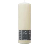 Prices Tall Altar Pillar Church Candle 250 x 80mm Unscented Smokeless Non Drip