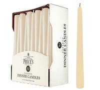 Price's Candles Tapered Dinner Candle Unwrapped Pack of 50 Ivory