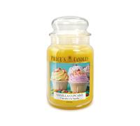 Price's - Vanilla Cupcake Large Jar Candle - Sweet, Delicious, Quality Fragrance - Long Lasting Scent - Up to 150 Hour Burn Time
