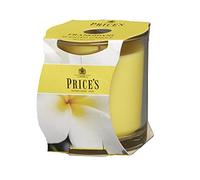 Prices's Candles Frangipani Cluster Jar Scented Wax Candle Long Burning Tropical Floral Jasmine Fragrance Home Décor Glass Jar Relaxing Ambient Candle