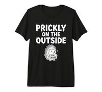 Prickly On The Outside Soft Inside Shy Hedgehog Anxiety Premium T-Shirt