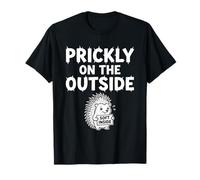 Prickly On The Outside Soft Inside Shy Hedgehog Anxiety T-Shirt