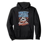 Prickly Outside Soft Inside Hedgehog Mom Humor Owner Lover Pullover Hoodie