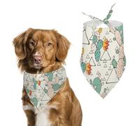 Prickly Pear Cacti And Triangles Dog Bandanas Puppy Cat Kerchief Scarf Pet Triangle Bandana for Christmas