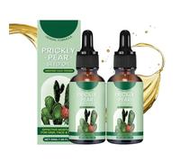 Prickly Pear Seed Oil 50ml, Natural Cold-Pressed Prickly Pear Oil for Face, Hair & Body, Intensive Moisturising Anti-Ageing Serum for All Skin Types, Deep Nourishment (2pc)
