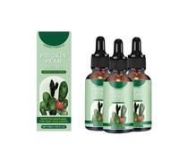 Prickly Pear Seed Oil for Face, Cold Pressed Cactus Oil, Natural Face Moisturiser for Dry Skin & Hair, Nourishing Essential Oil for All Skin Types, 50ml (3PC)