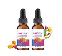 Prickly Pear Seed Oil, Organic Cold-Pressed Prickly Pear Oil for Dry Skin, Natural Prickly Pears Oils for Face, Body and Hair, Reduces Fine Lines, Deep Moisture and Skin Rejuvenation (2PC, 60ml)