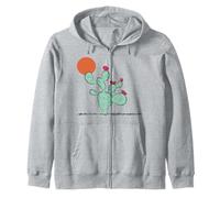 Prickly Pear Succulent Cactus With Sun Zip Hoodie