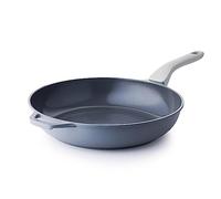 PRICUSIS Nonstick Ceramic Frying Pan, 12-Inch, Gray, Non Toxic, PTFE PFOA & PFAS Free, Induction Compatible