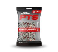 PRIDE PTS BAMBOO GOLF TEES - BUMPER PACKS - RED 2.125″ (120 PACK)