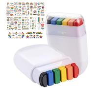 Pride Accessories Kit 2 Pack Rainbow Face Paint, 2 Face Temporary Tattoos, 100+PCS Pride Stickers for Gay Pride Parade, Pride Day and Party Cosplay, LGBTQ Celebrations