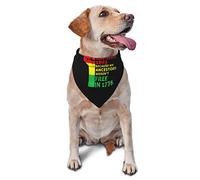 Pride African American Juneteenth Independence Day Freedom Spring Dog Bandanas Boy Bulk Puppy Kerchief Adjustable Soft Triangle Bibs Accessories for Small Medium Large Dogs Cats White