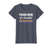 Pride Ally Proud Mom Beautiful LGBT Daughter Rainbow Flag T-Shirt